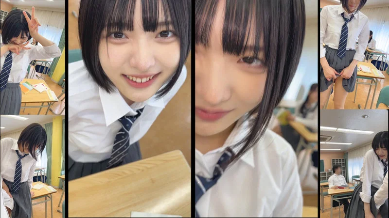 虹村ゆみ｜学校でリモバイに感じまくりの美少女！イクのを我慢する姿が可愛すぎです！
